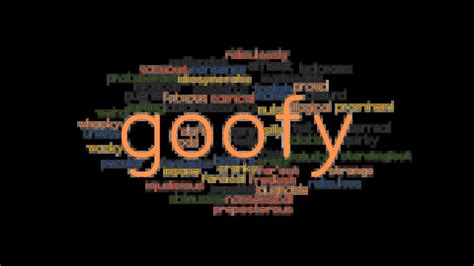 goofy synonyms|words meaning goofy.